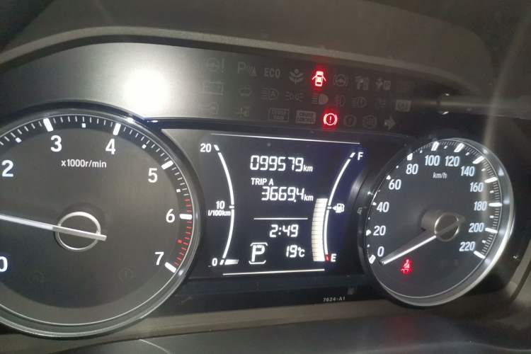 Used Honda Crider 2019 180 Turbo CVT Comfort Version China VI Odometer Close Up