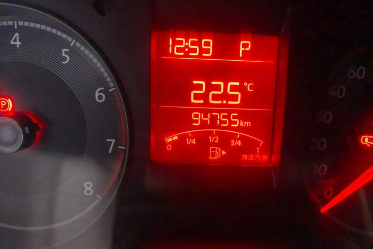 Used Volkswagen Santana 2019 1.5L Automatic Fashion Edition China VI Odometer Close Up