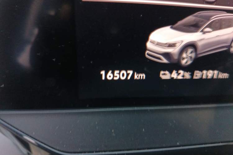 Used Volkswagen ID.6 CROZZ 2021 Revised Version Long-Range PRO Edition Odometer Close Up