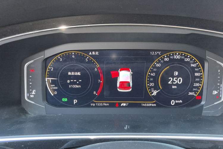 Used Volkswagen Tiguan L 2019 330TSI Automatic Two-Wheel Drive R-Line Flagship Model China VI Standard Instrument Cluster