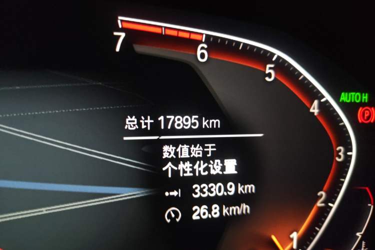 Used BMW 3 Series 2020 Restyled 325Li M Sport Package Odometer Close Up