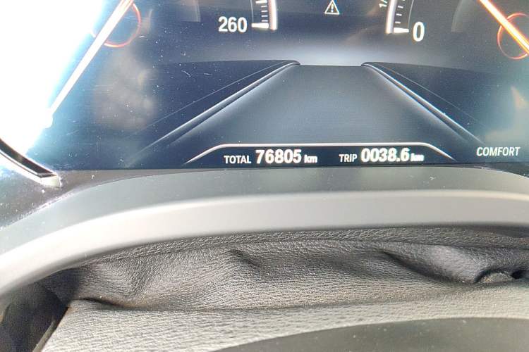 Used BMW X3 2018 xDrive28i Luxury Package China VI Emission Standard Odometer Close Up