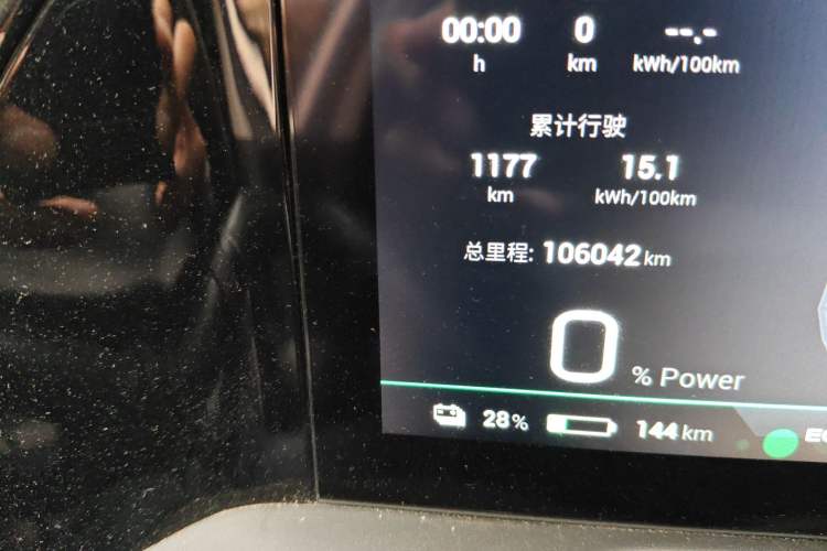 Used AION S Plus 2022 70 Intelligent Edition Odometer Close Up