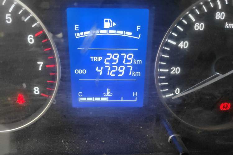 Used CHANGAN KUAYUE Xing V3 2023 1.5L Gasoline Comfort Edition 5-Seat Passenger Vehicle Odometer Close Up