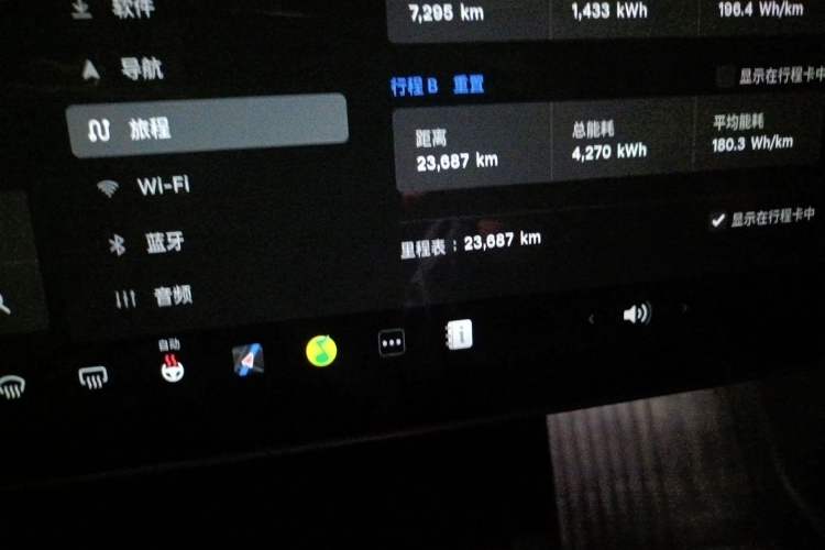 Used Tesla Model Y 2024 Rear-Wheel-Drive Version Odometer Close Up