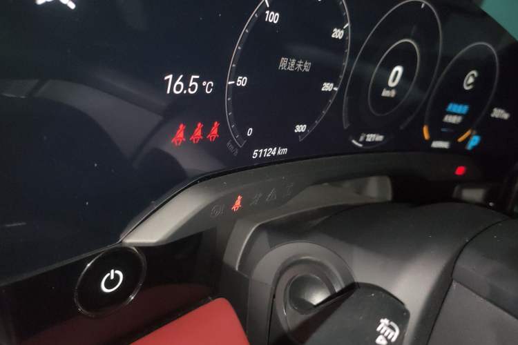 Used Porsche Taycan 2020 Taycan Odometer Close Up