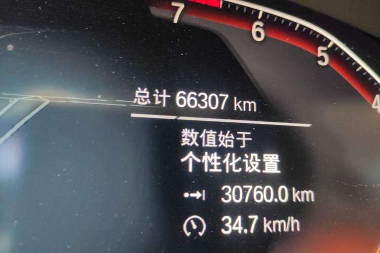 Used BMW 5 Series 2022 530Li Leading Luxury Package Odometer Close Up