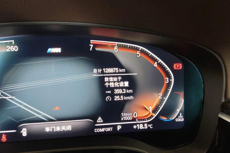 Used BMW 5 Series 2020 525Li M Sport Package Odometer Close Up