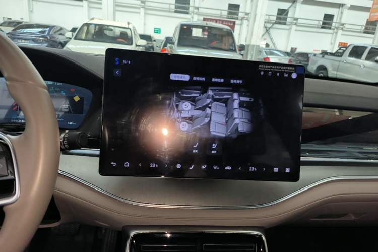 Used BYD Tang New Energy 2024 DM-i Glory Edition 200KM Flagship Model Audio And AC Panel