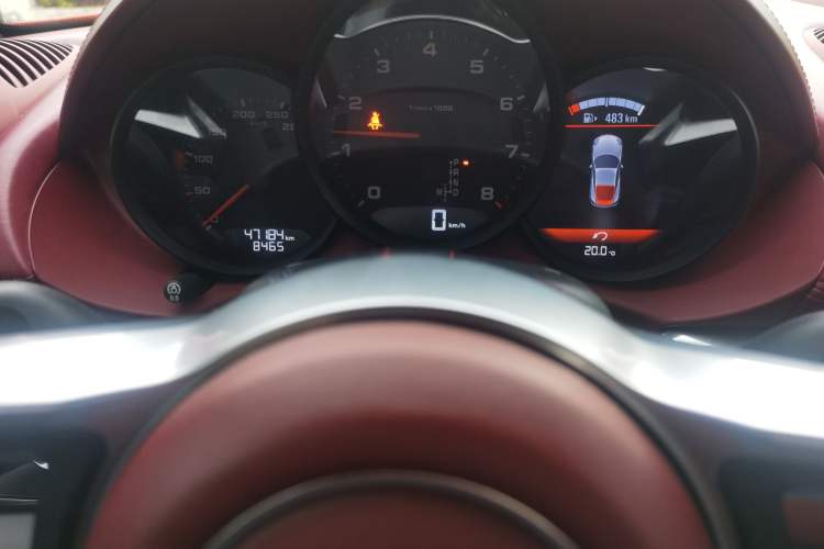 Used Porsche 718 2020 Cayman 2.0T Odometer Close Up