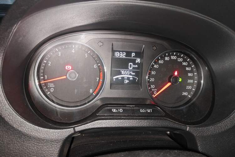 Used Volkswagen Polo 2018 1.5L Automatic Enjoyment Model Odometer Close Up