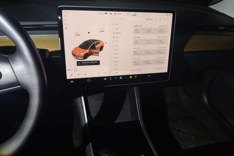 Used Tesla Model 3 2019 Standard Range Rear-Drive Upgraded Version Audio And AC Panel