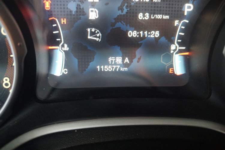 Used Jeep Compass 2017 200T Automatic Family Edition Odometer Close Up