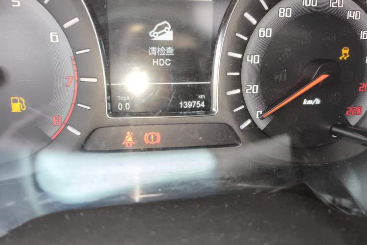 Used GAC Trumpchi GS4 2017 200T Manual Two-Wheel Drive Elite Edition Odometer Close Up