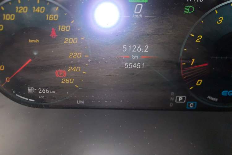 Used Mercedes-Benz C-Class 2021 C 260 L Sport Edition Star Collection Odometer Close Up