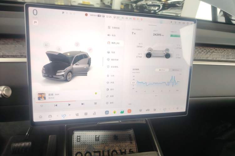 Used ONVO Luxeed L90 2025 Model—Ultra Six-Seater Version Audio And AC Panel