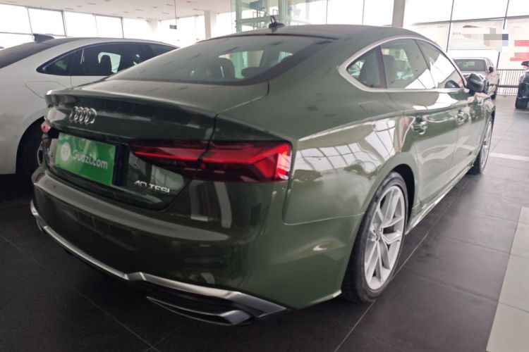 Used Audi A5 2024 Sportback 40 TFSI Fashionable and Dynamic Model Rear Right 45 Deg