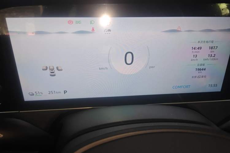 Used Roewe D7 2023 EV 510km Rear-Drive Flagship Edition Instrument Cluster