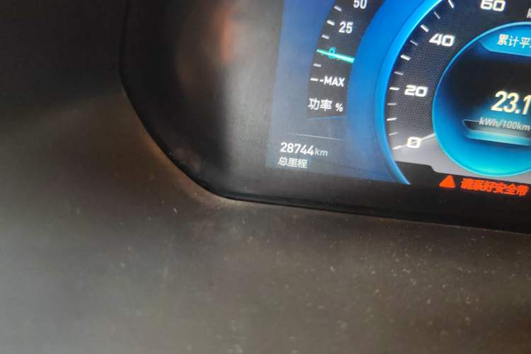 Used BAIC New Energy EC3 2019 Lingxiu Edition Odometer Close Up
