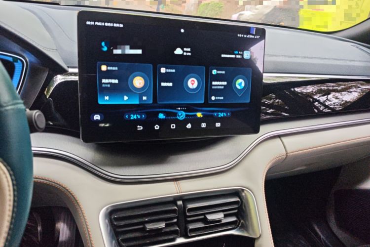 Used BYD Song PLUS New Energy 2021 DM-i 110KM Flagship Model Audio And AC Panel