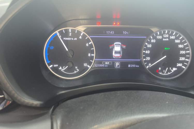 Used Nissan Sylphy 2022 All-Electric e-POWER Version with Large Display Odometer Close Up
