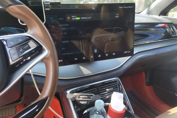 Used BYD Tang New Energy 2021 DM 2.0T Four-Wheel Drive Performance Edition Prestige Model Audio And AC Panel