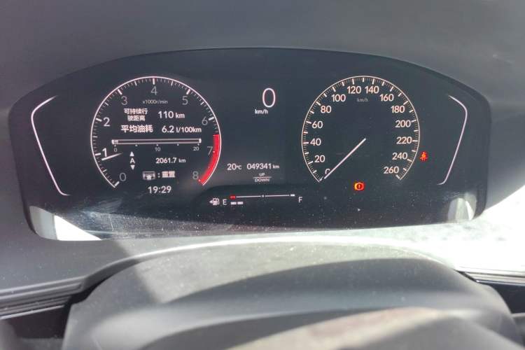 Used Honda Integra 2022 240TURBO Manual Exclusive Edition Odometer Close Up