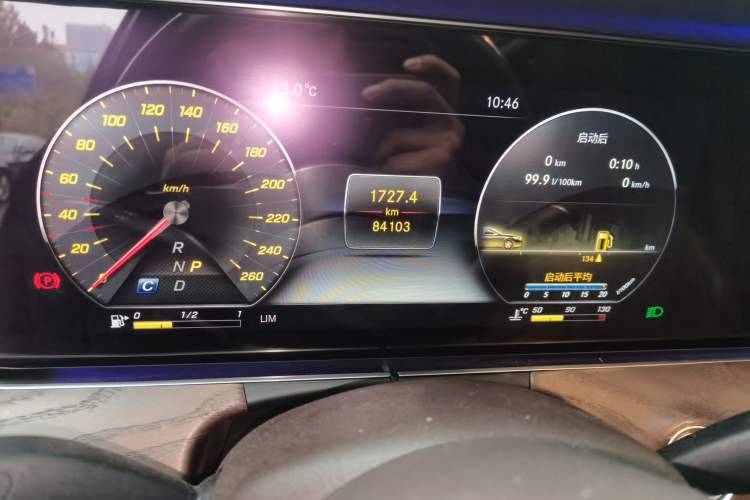 Used Mercedes-Benz E-Class 2020 E 300 L Luxury Model Odometer Close Up