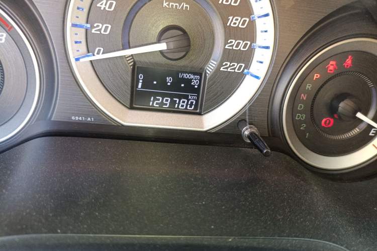 Used Honda City Classic 2012 1.5L Automatic Elite Edition Odometer Close Up