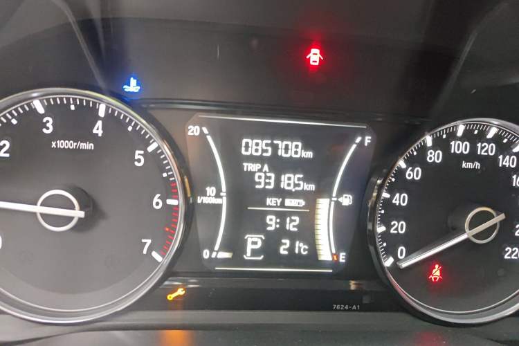 Used Honda Crider 2019 180 Turbo CVT Luxury Edition China VI Emission Standard Odometer Close Up