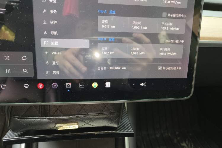 Used Tesla Model 3 2019 Standard Range Rear-Drive Upgraded Version Odometer Close Up