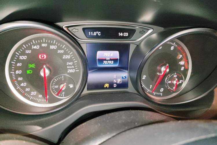 Used Mercedes-Benz CLA 2018 CLA 200 Sport Edition Odometer Close Up