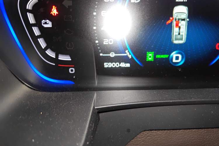 Used Geely Auto Jiajie New Energy 2019 1.5TD PHEV Deluxe Edition Odometer Close Up