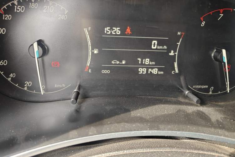 Used BAIC Senova D50 2018 1.5L Manual Luxury Intelligent Driving Version Odometer Close Up