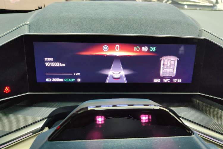 Used Zeekr 001 2021 Ultra-Long Range Dual-Motor YOU Version Instrument Cluster