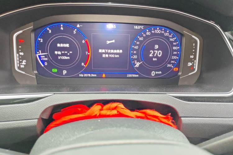 Used Volkswagen Magotan 2024 2 Million Units Zhongxiang Version 330TSI DSG Luxury Edition Odometer Close Up