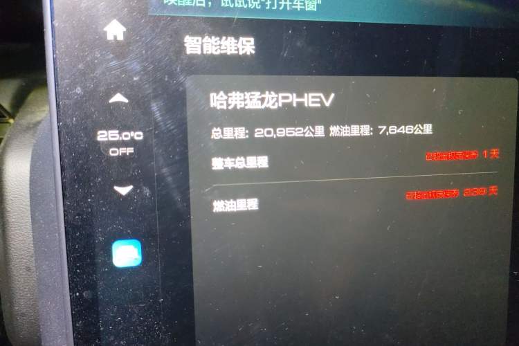 Used Haval Raptor New Energy 2023 Hi4 102 Exploration Edition Odometer Close Up