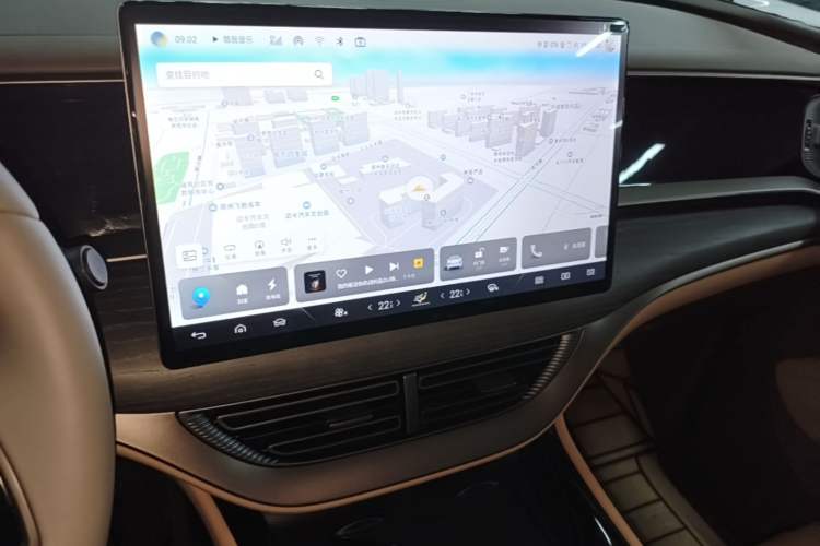 Used Denza D9 2022 DM-i 970 Four-Wheel Drive Flagship Model Audio And AC Panel