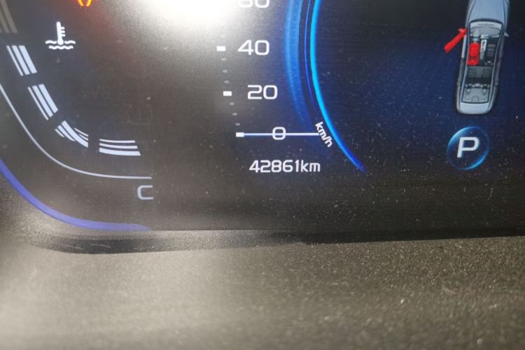 Used Geely Auto Binray 2021 1.4T CVT Asian Games Edition Odometer Close Up