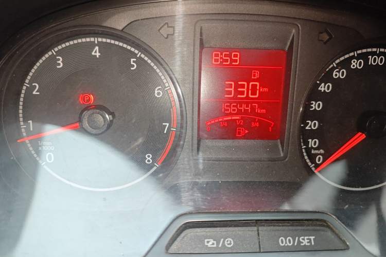 Used Volkswagen Jetta 2017 1.5L Manual Comfort Model Odometer Close Up