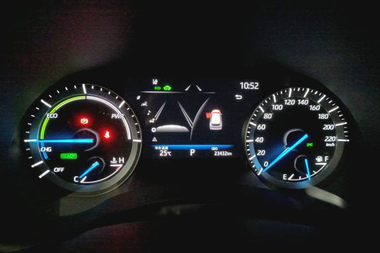 Used Toyota Highlander 2023 2.5L Smart Electric Hybrid Dual-Engine Four-Wheel Drive Prestige Version – 7 Seats Instrument Cluster