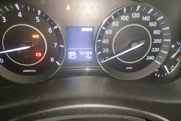Used Nissan Patrol  Odometer Close Up