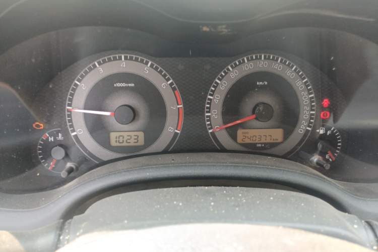 Used Toyota Corolla 2013 Special Edition 1.6L Manual Cool GL Model Odometer Close Up