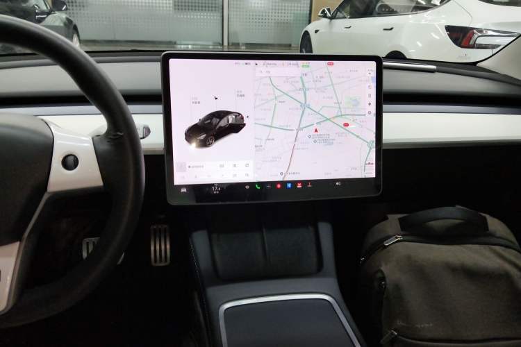 Used Tesla Model 3 2021 Performance High-Performance All-Wheel-Drive Version 3D6 Audio And AC Panel