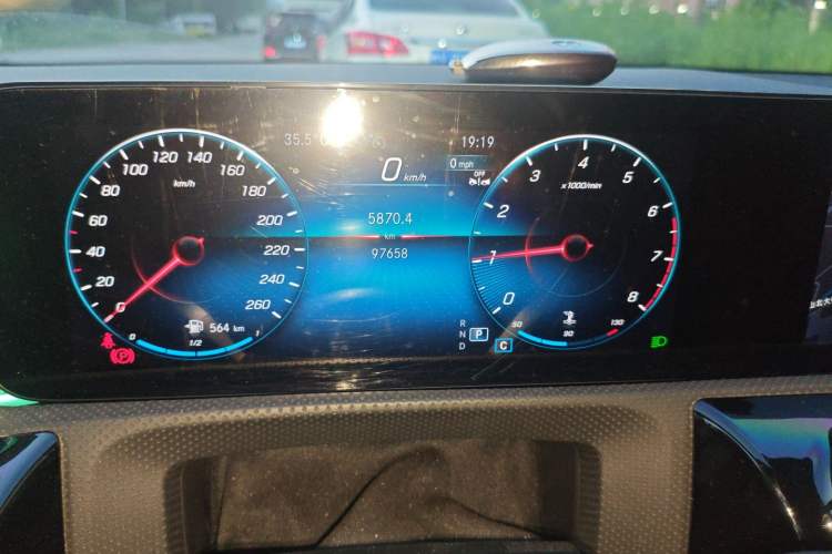 Used Mercedes-Benz A-Class 2022 Restyled A 180 L Sport Sedan Odometer Close Up