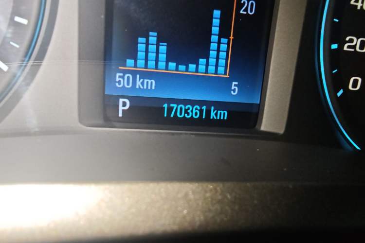 Used Chevrolet Malibu 2016 1.6T Automatic Luxury Edition Odometer Close Up