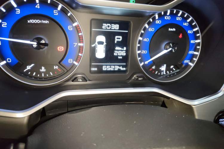 Used Geely Auto Vision X3 2019 Upgraded Model 1.5L CVT Elite Version Odometer Close Up