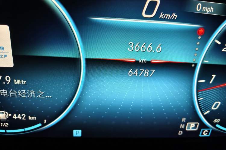 Used Mercedes-Benz E-Class 2021 E 300 L Sport Premium Edition Odometer Close Up