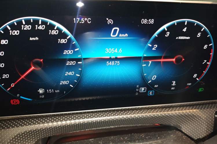 Used Mercedes-Benz A-Class 2020 Revised A 180 L Odometer Close Up