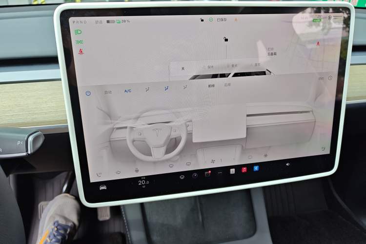 Used Tesla Model Y 2022 Revised Version Rear-Wheel Drive Audio And AC Panel